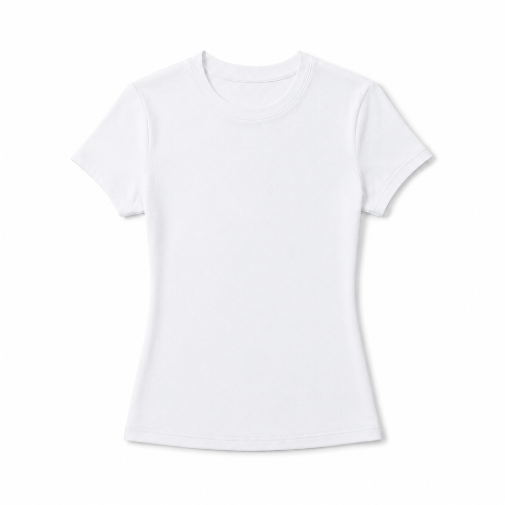 Basic-tee para mujer - Manga corta, entallada y estilo casual versátil