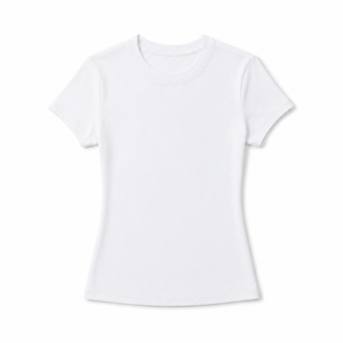 Basic-tee para mujer - Manga corta, entallada y estilo casual versátil