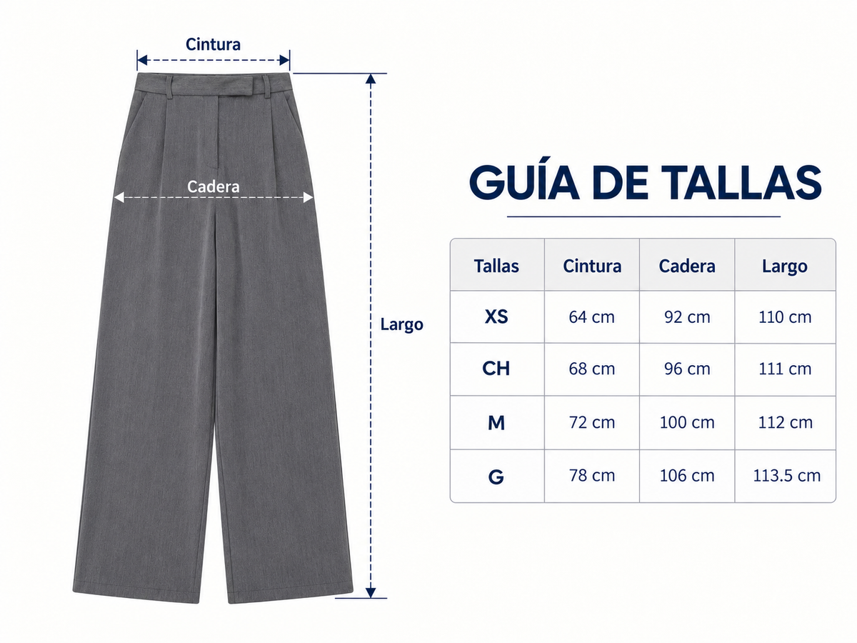 Pantalón de vestir para mujer - Pierna ancha, tiro alto y estilo elegante en tendencia
