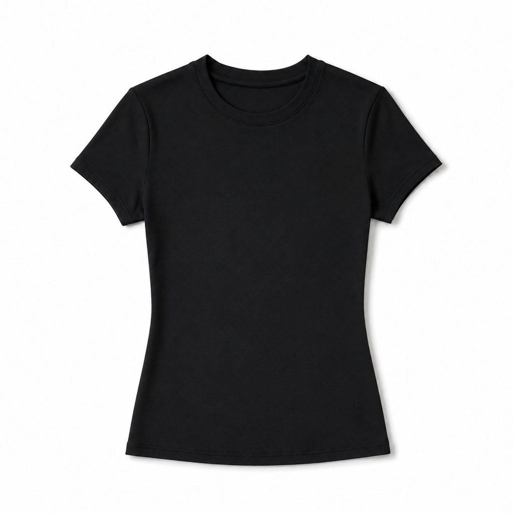 Basic-tee para mujer - Manga corta, entallada y estilo casual versátil