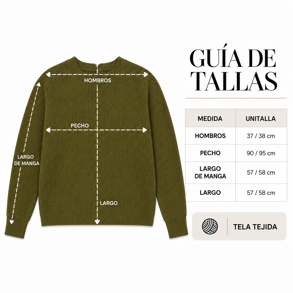 Suéter tejido suave de cuello redondo para mujer -Manga larga y estilo casual en tendencia
