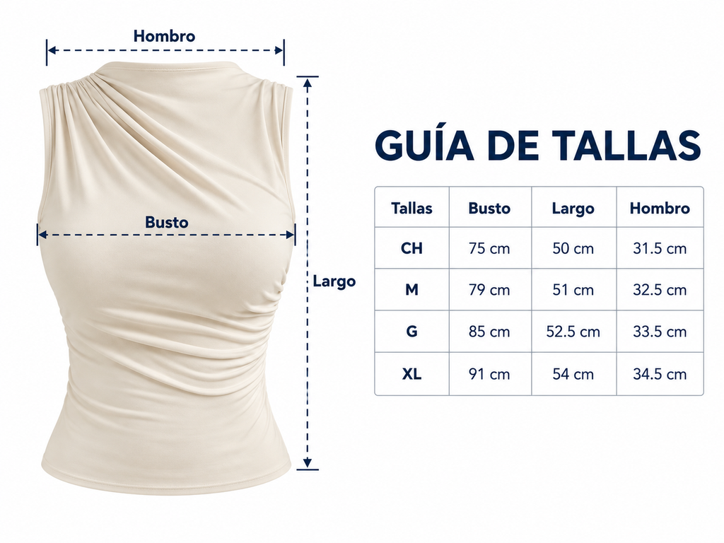 Blusa drapeada negra para mujer - Sin mangas, entallada y elegante en tendencia