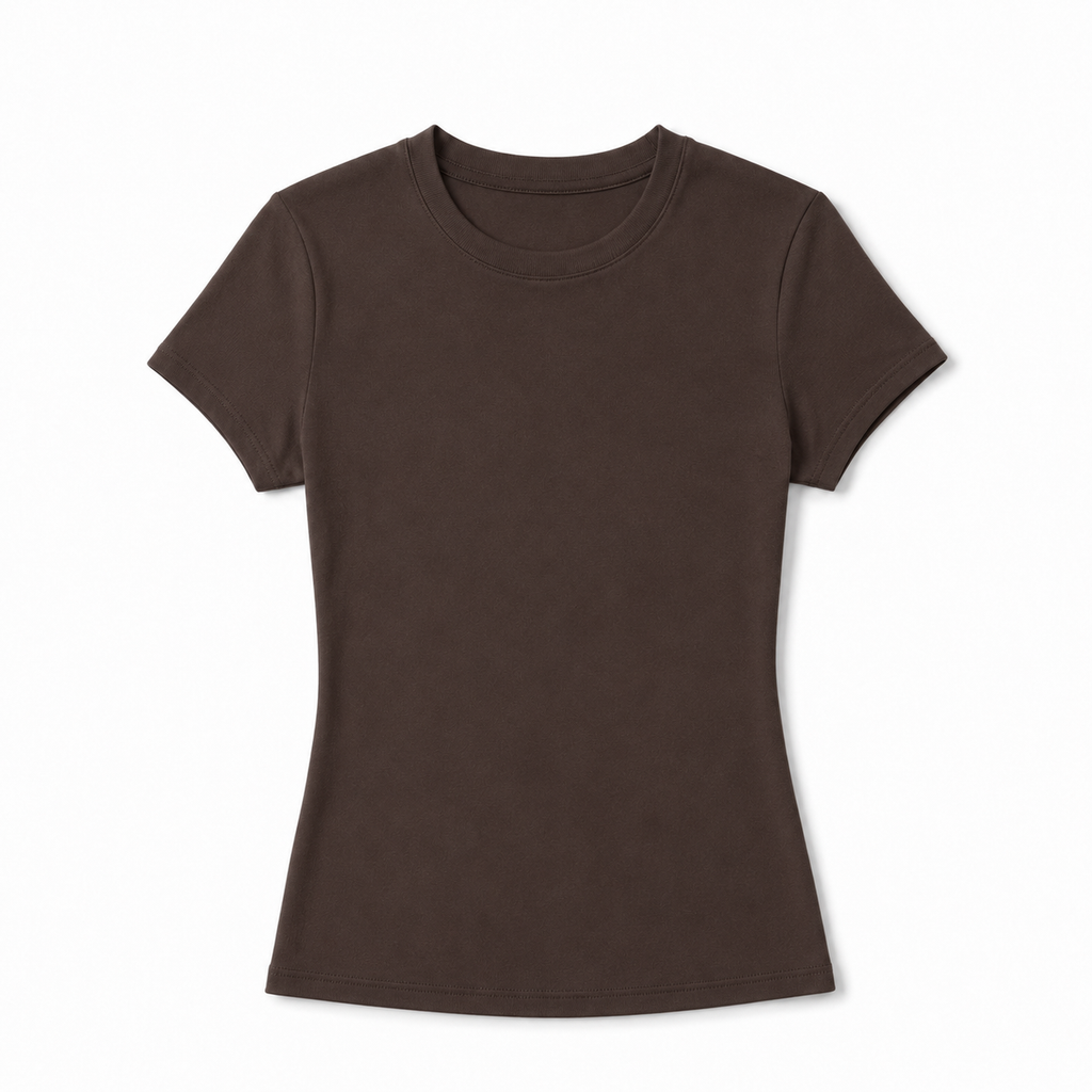Basic-tee para mujer - Manga corta, entallada y estilo casual versátil