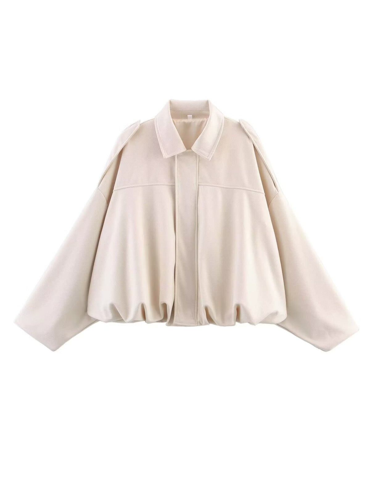 Chamarra de gamuza verde olivo para mujer - Oversized y en Tendencia