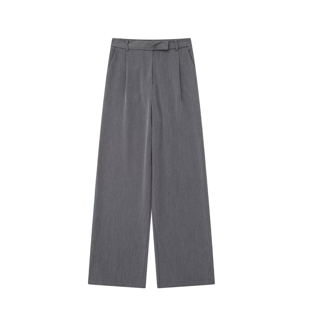 Pantalón de vestir para mujer - Pierna ancha, tiro alto y estilo elegante en tendencia