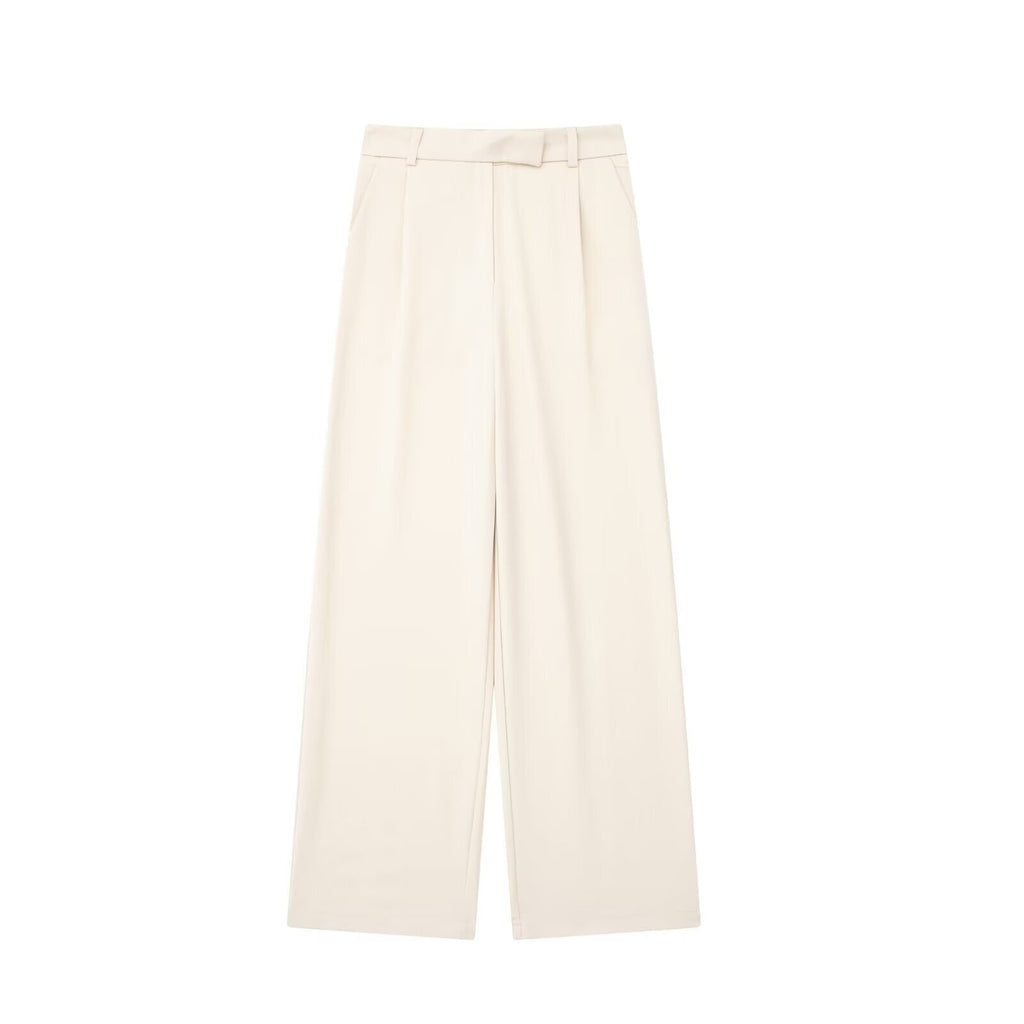 Pantalón de vestir para mujer - Pierna ancha, tiro alto y estilo elegante en tendencia