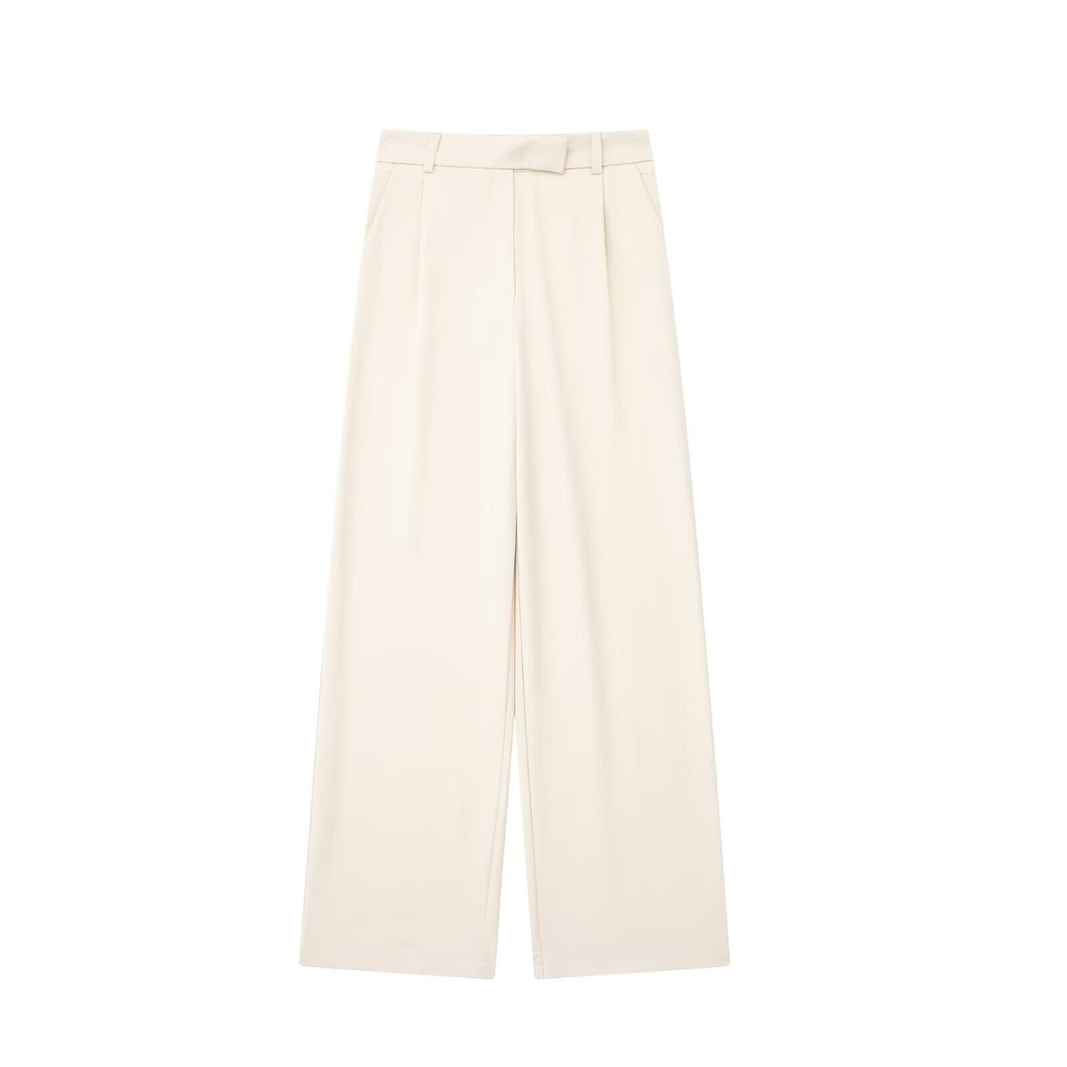 Pantalón de vestir para mujer - Pierna ancha, tiro alto y estilo elegante en tendencia