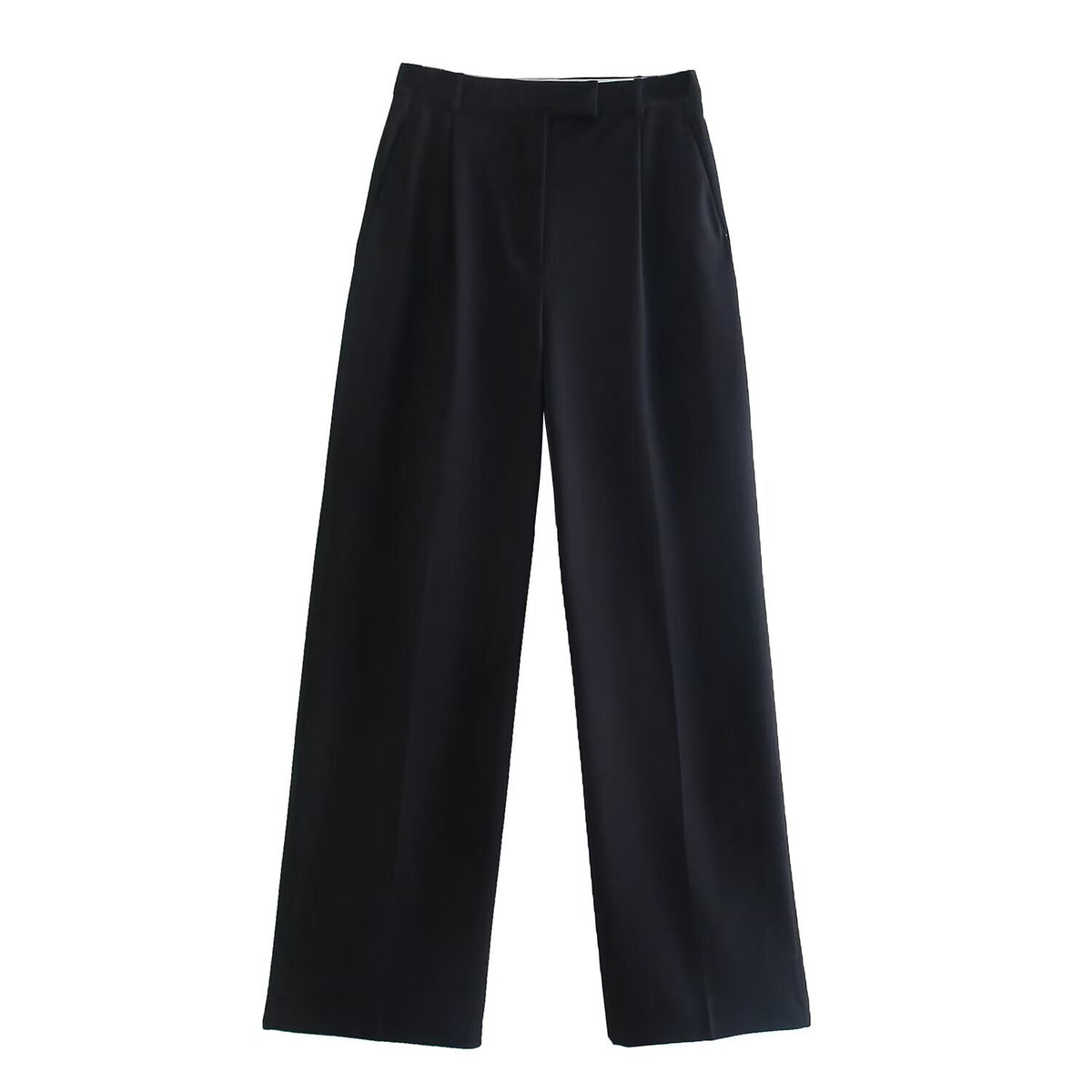 Pantalón de vestir para mujer - Pierna ancha, tiro alto y estilo elegante en tendencia