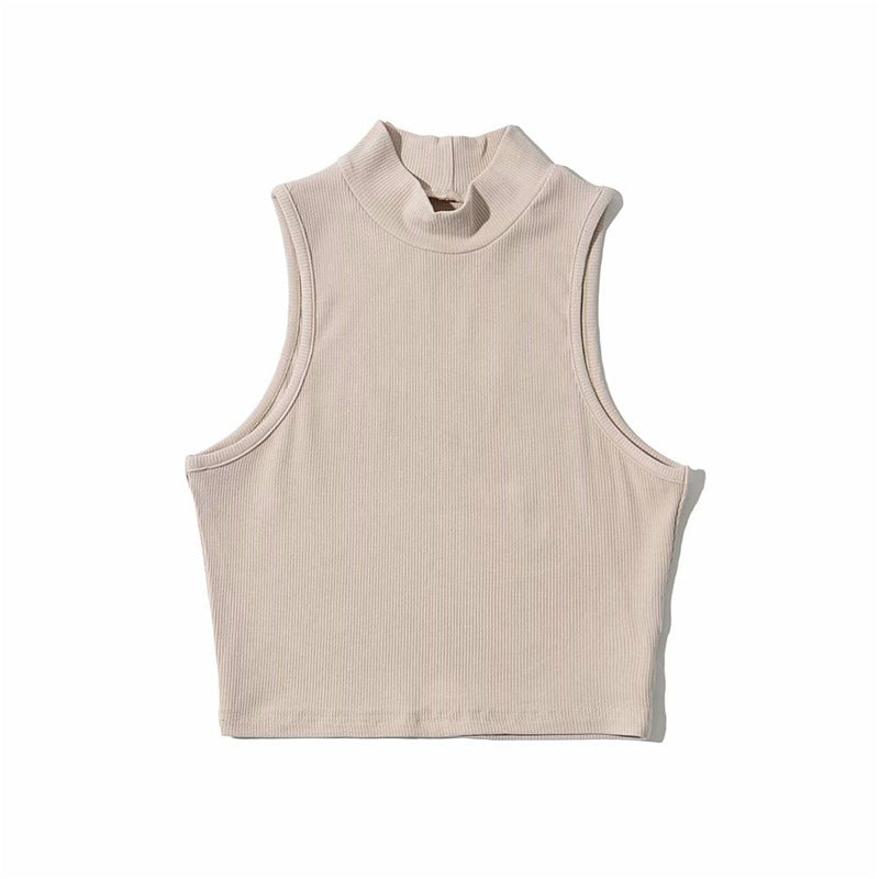 Blusa croptop para mujer - Sin mangas, entallada y en tendencia