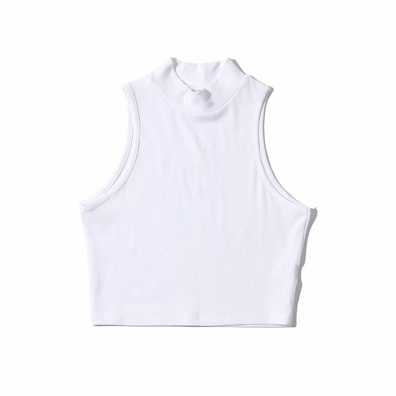 Blusa croptop para mujer - Sin mangas, entallada y en tendencia