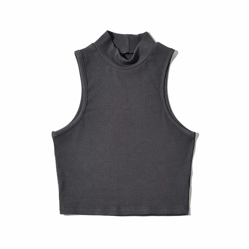 Blusa croptop para mujer - Sin mangas, entallada y en tendencia