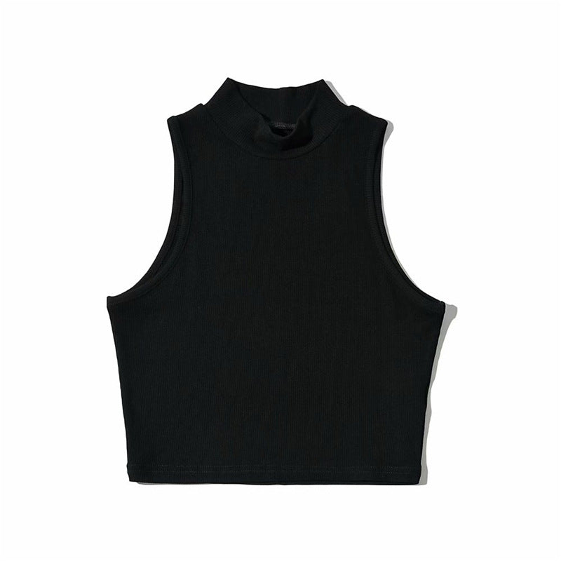 Blusa croptop para mujer - Sin mangas, entallada y en tendencia